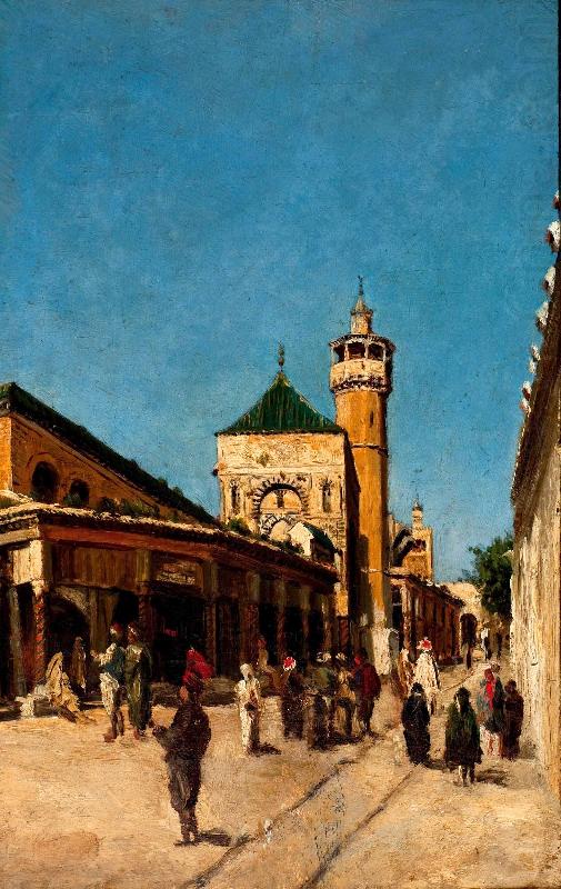Street in Tunis, Johann Georg Grimm